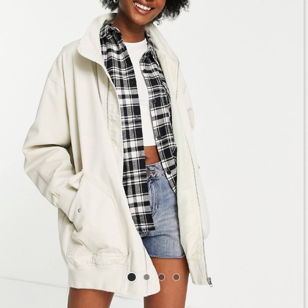 Washed Canvas Longline Jacket